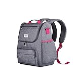 【ベビーアムール 】Bebamour リュックサック 大容量 マザーズバッグ リュック 軽量 ショルダー ベビーカー吊り下げ可 3way 多機能 かわいい (グレー)