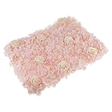 Kesoto シルクフラワー　お花　造花　バラ　アジサイ　背景装飾　インテリア　再利用可　取り付けやすい　4色選べる - シャンパン