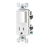 Leviton T5625-W Tamper-Resistant Rocker NEMA Combination Decora Switch And Receptacle, White by Levi