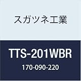 スガツネ工業 ドア用金物 フランス丁番 精密肉厚丁番 TTS-201WBR 1