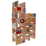 MagiDeal木製玩具Meets Dragon Domino動物ブロックパズルソリティアゲーム28個/セット