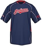Cleveland IndiansマジェスティックヴィンテージメンズChamp Jersey Navyブルービッグ＆トールサイズ 6XL