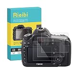 Rieibi Canon EOS 5DIII液晶保護フィルム、Canon EOS 5Ds/5Ds R液晶プロテクター 厚さ0.25MM 薄いタイプ 3枚セット 強化ガラス 表面硬度9H 耐衝撃 耐指紋