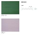 ミズシマ工業　筋入りゴム長マット　本体　＃31　1m×20m×3mm　1巻　　 　グレー