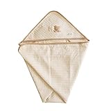 日本製　オーガニックコットン　くまモチーフ　ドットボーダーのアフガン　おくるみ！アモローサマンマ　Amorosa mamma