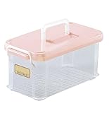 不動技研 収納ボックス プチノイ・75(ハンドル付) ピンク F-2575H