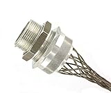 Leviton L7715 1-Inch, Straight, Male, Aluminum Body, Deluxe Cord Sealing Strain-Relief, .437, .562 C