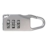 Boolavard® TM Mini 3 Digit Resettable Combination Travel Luggage Suitcase Lock Padlock