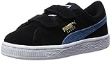 [プーマ] PUMA スニーカー Suede 2 straps Kids 356274 36 (ブラック/ブルーヘブン/18.0)