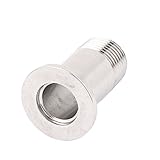 uxcell　ステンレス鋼304　真空溶接ソケット　クイック継手　ホースアダプタ　コネクタ　フランジ継手 KF16