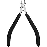 stedi プラモデル ニッパー 極薄刃 ニッパー 薄刃 片刃 工具、鋭い薄い刃で刃の保護カバー付きのプラスチックモデル専用ツールです。ニッパー プラモデル用 ブラック