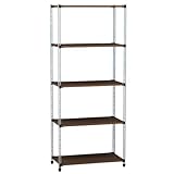 木天板ラック【liberte】リベルテ 5段　幅75ｃｍ　（連結可能タイプ） 【D】