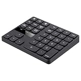 ブルートゥース テンキーボード ワイヤレス テンキーパッド 34キー 無線 数字キーボード 充電式 ブルートゥース テンキー 人間工学設計 1000万回高耐久 持ち運び便利 コンパクト 小型/Windows/IOS 対応