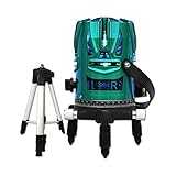 恒昌光電 8ライン GPS-8L グリーンレーザー墨出し器+エレベーター三脚セット 4垂直・360°水平 10倍明るい 斜線機能 レーザー墨出し器 フルライン測定器