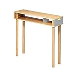 イデアコ パレットテーブル ディーエム コンソールテーブル 奥行き23cm グレー