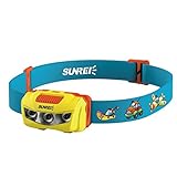 RAIFU　子供用　ヘッドランプ　防水　軽量　実用　ヘッドライト　調節可能　ヘッドバンド　キャンプ　夜間　ランニング　夜釣り　懐中電灯　点灯30時間