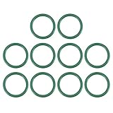 uxcell フッ素ゴムOリング FKMシールガスケット 機械配管用 19 mm外径 15 mm内径 2 mm幅 グリーン 10個