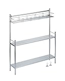 コンロラック コンロサイドラック 調味料ラック 3段 ステンレス棚板 W55