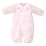 赤ちゃんの城 ツーウェイドレス くまちゃんボーダー ピンク