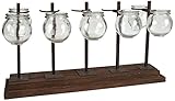 Creative Co-Op DA0242 Wood and Metal Votive Holder or Vase by Creative Co-op [並行輸入品]