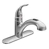 Moen 67315C Integra One-Handle Low Arc Pullout Kitchen Faucet, Chrome [並行輸入品]