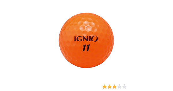 Amazon イグニオ Ignio ゴルフボール Distance ディスタンス 1ダース 12個入 オレンジ イグニオ Ignio ゴルフボール