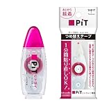 トンボ鉛筆 テープのり ピット 約1分間リトライOK CN 透明 詰め替えカートリッジセット PN-CRN/PR-CRN