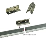 muzata拡張子コネクタfor v-shapeアルミニウムLEDチャネル、アルミチャンネルを接続可能シームレスLonger照明用のプロジェクト、20pack