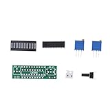 IPOTCH バッテリー　LED　ディスプレイモジュール　電源　バー　表示　モジュールキット　10セグメント　 DIY LM3914 キット　全3色 - 赤