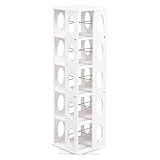 回転ラック 収納家具 本棚 MUD-6100WH 4934257223997 ホワイト 代引き不可 主材：MDF