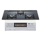 NORITZ N3WN7RWTSSV-13A ブラック/シルバー fami ベーシックタイプ [ビルトインガスコンロ(都市ガス用/左右強火力/75cm)]