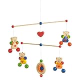 ハイメス ドイツ製 ベビー モビール ハートくま