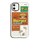 elago l LINE Friends Burger Time ハイブリッドケース iPhone 11 6.1インチ対応 丈夫なフルボディ保護 盛り上がった縁 (画面&カメラ保護) [公式商品] (ブラウン)
