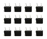 Ceptics USA to Europe Asia Plug Adapter - CE Certified - RoHS Compliant -12 Pack [並行輸入品]