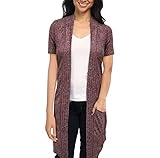 HyBrid & Company レディーズ レディースカジュアルノースリーブオープンフロントドレープカーディガン Sサイズ マルチカラー