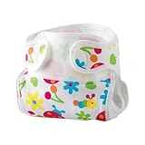 ポップ柄おむつカバー　オフホワイト　50