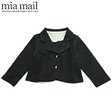 MIAMAIL（ミアメイル） ポンチ「セレモニー」ジャケット・ブラック 【フォーマル】【1603】【C】 110 ブラック(BL)