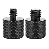 Stoooduo カメラネジ変換アダプター 2個セット 3/8 1/4 変換アダプタ マイクホルダー 変換ネジ 3/8"オス-1/4"メス 連結ネジ 固定ネジアダプター 撮影補助ツール