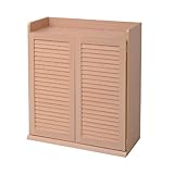 JKプラン Calcite シューズボックス ムレなく風通りのよいルーバー式 幅75cm ナチュラル SGT-0102-NA