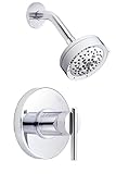 Danze D512558T Parma Single Handle Shower Trim Kit with Efficient Flow Showerhead, Chrome [並行輸入品]