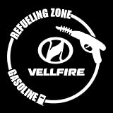 ヴェルファイア VELLFIRE タンクカバー ステッカー フューエルリッド 車 給油口 デカール 汎用 耐熱ファッション 1枚 (白, ヴェルファイア VELLFIRE)