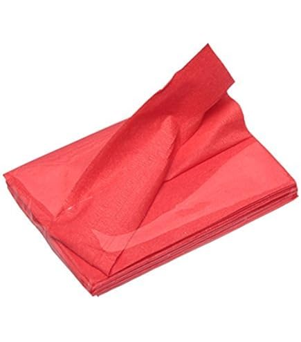 Amazon.co.jp: 無地 カラー ポケットティッシュ 赤 (red) 8枚