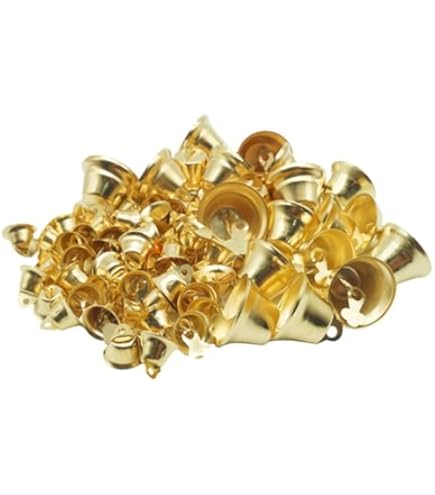 120個 ジングルベル ゴールド 小さなベル クラフト用 小さな クリスマス Amazon｜Operitacx 120個 ジングルベル ゴールド 小さなベル