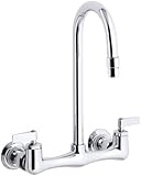 Kohler K-7320-4-CP Triton Utility Sink Faucet with Lever Handles, Polished Chrome [並行輸入品]