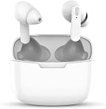 【ノイズキャンセリング＆Bluetooth 5.3】 ワイヤレスイヤホン ノイズキャンセル ANC ブルートゥース 完全ワイヤレスイヤホン 自動ペアリング マイク内蔵 Siri対応 急速充電 30時間連続再生 IPX6防水仕様 タッチ操作 左右分離型 ハンズフリー通話 無線充電 プレゼント テレワーク/仕事/通勤/通学/スポーツ ホワイト