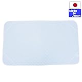 【日本製】吸汗・速乾・ちょっぴりひんやり感の敷きマット　70×120ｃｍ　日本製 (サックス)