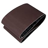 uxcell サンディングベルト サンドペーパー 2個入り ダークブラウン 砥粒 150グリット 1520x200mm