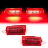 【新色】TELLIKA アルファード40系 カーテシランプ 2列目 ヴェルファイア 40系 40アルファード スライドドアスポットランプ ステップランプ 爆光ドアウェルカムライト 後席スライドドア用 車種専用設計 純正交換 カプラーON設計 取付簡単 AGH4#W/AAHH4#W/TAHA4#W 取付工具付き 左右2個セット (レッドレンズ・レッド発光)