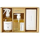 木村石鹸 SOMALI ギフトE 台所セット キッチンクリーナー 300ml 台所用石けん 300ml / かやおりふきん 1枚