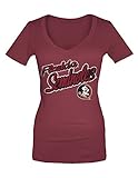 NCAA Florida State SeminolesコットンVネックTシャツ、スモール、レッドスキンズレッド